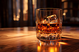 威士忌洋酒酒吧摄影图
