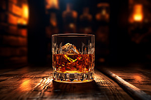 威士忌洋酒高清摄影图