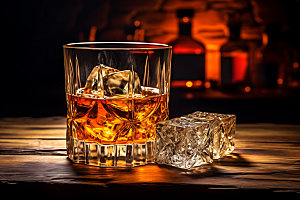 威士忌高清洋酒摄影图