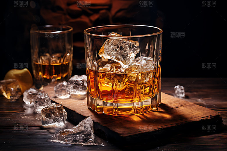 威士忌洋酒酒品摄影图