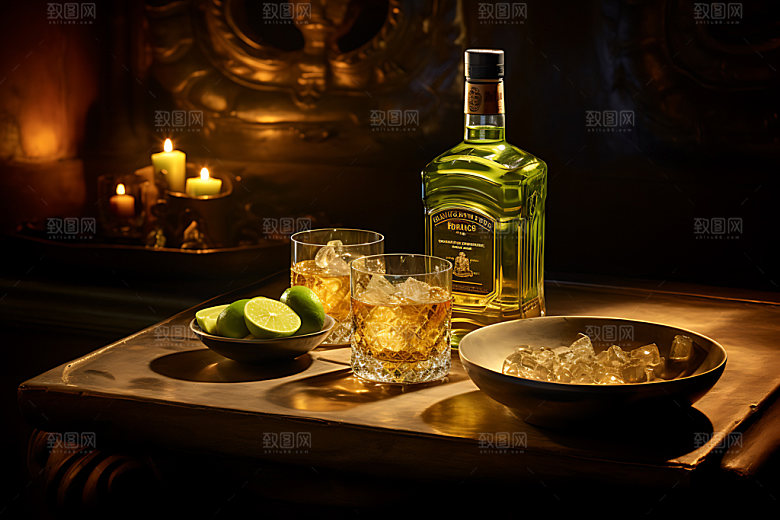 威士忌酒吧酒类摄影图