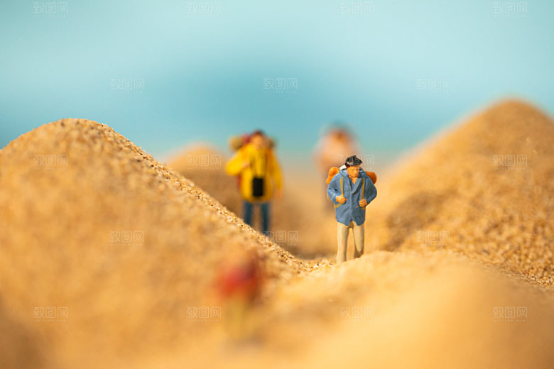 旅游微缩模型探险户外摄影图