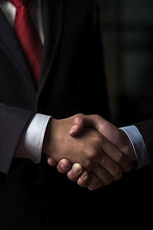 握手商业企业精神摄影图