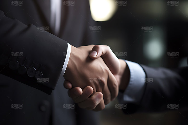 握手商业高清摄影图