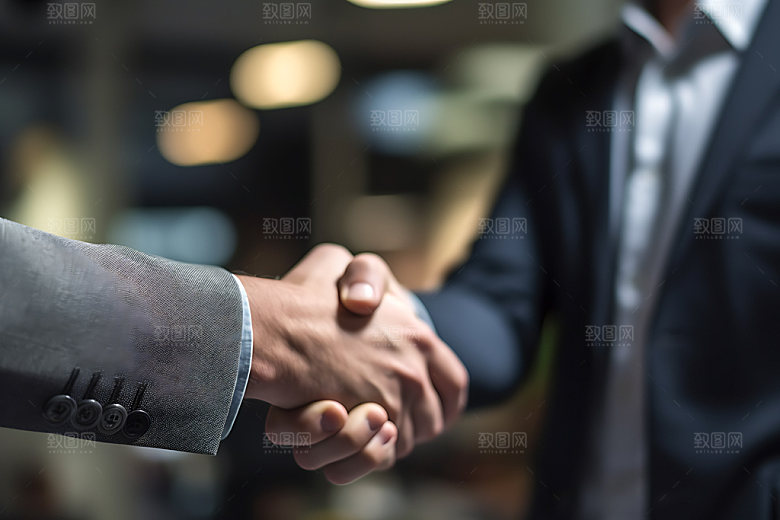 握手企业精神企业文化摄影图