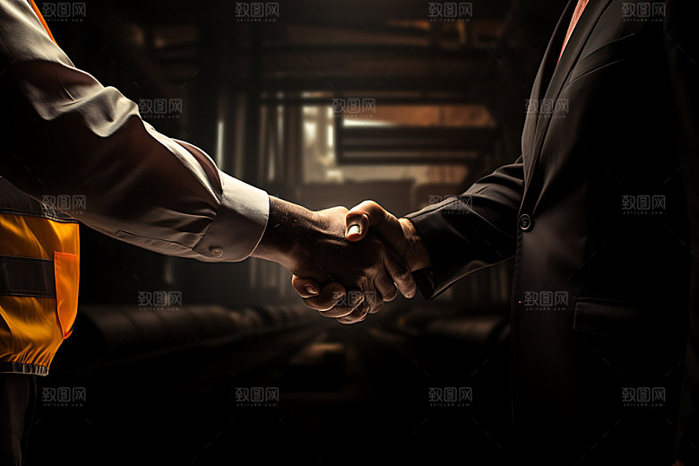 握手合作企业精神战略合作摄影图