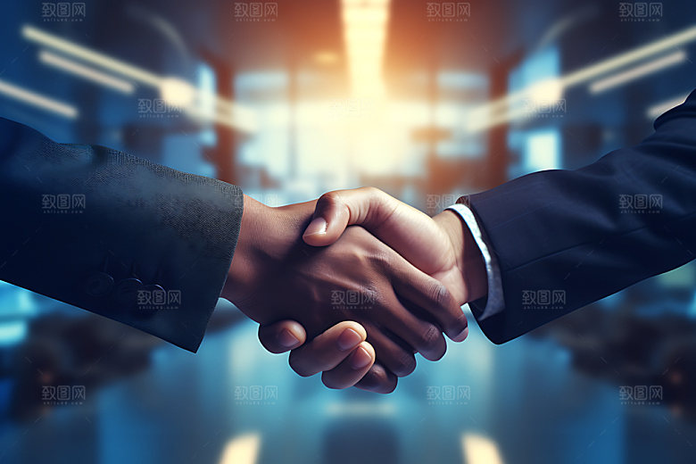 握手合作企业精神战略合作摄影图