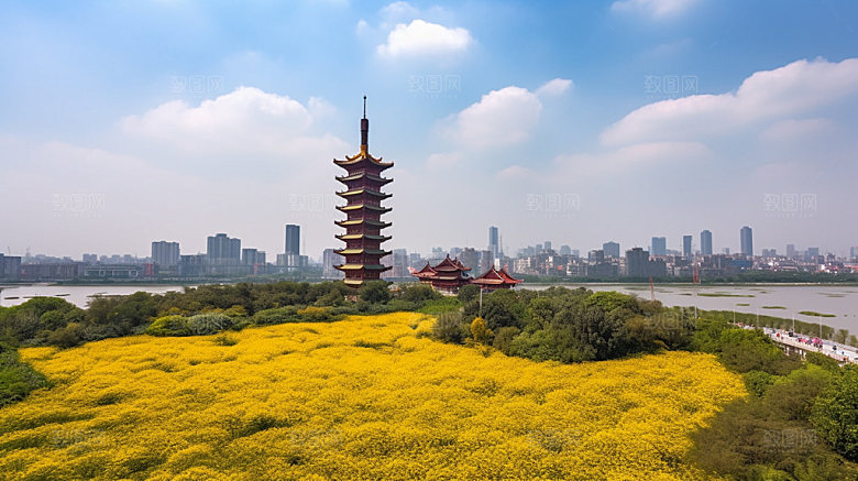 武汉景点旅游摄影图