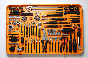 五金工具工具组合修理工具摄影图
