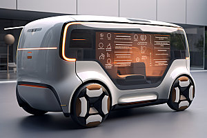 无人驾驶未来智慧交通效果图