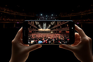 演唱会记录演唱会拍摄观众氛围手机样机