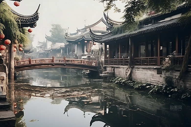 乌镇水乡旅游摄影图