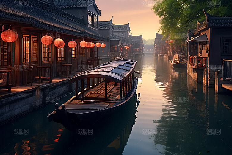 乌镇传统文化古镇摄影图