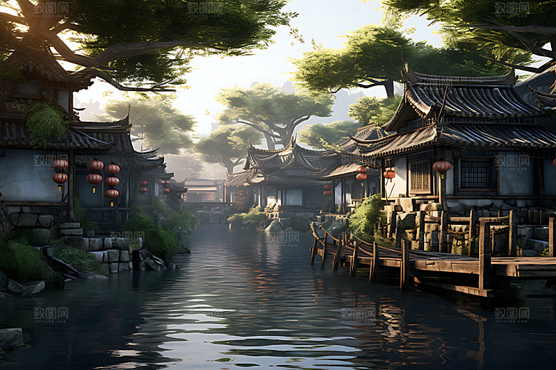 乌镇旅游江南摄影图