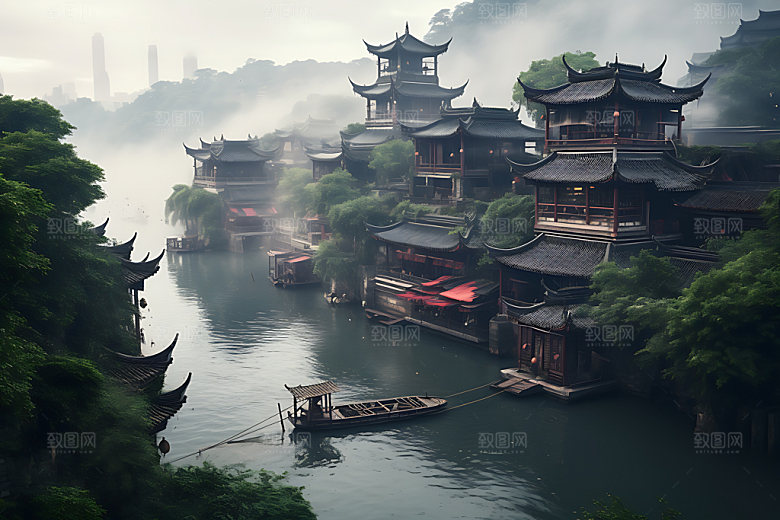 乌镇高清传统建筑摄影图