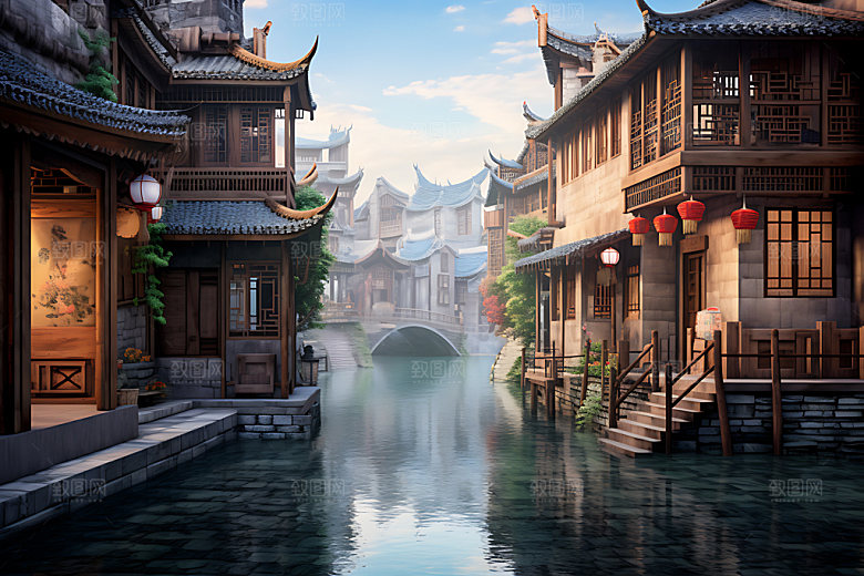 乌镇古镇旅游摄影图