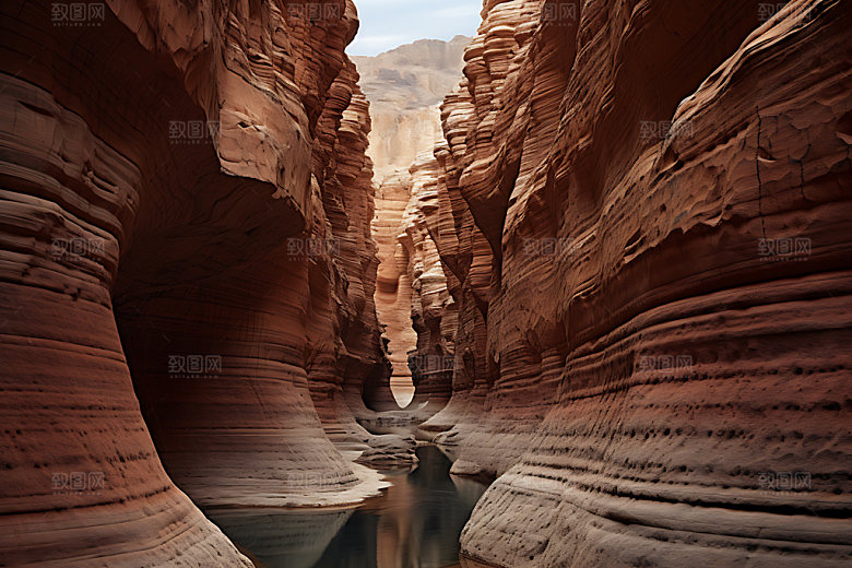 峡谷风光辽阔景色摄影图