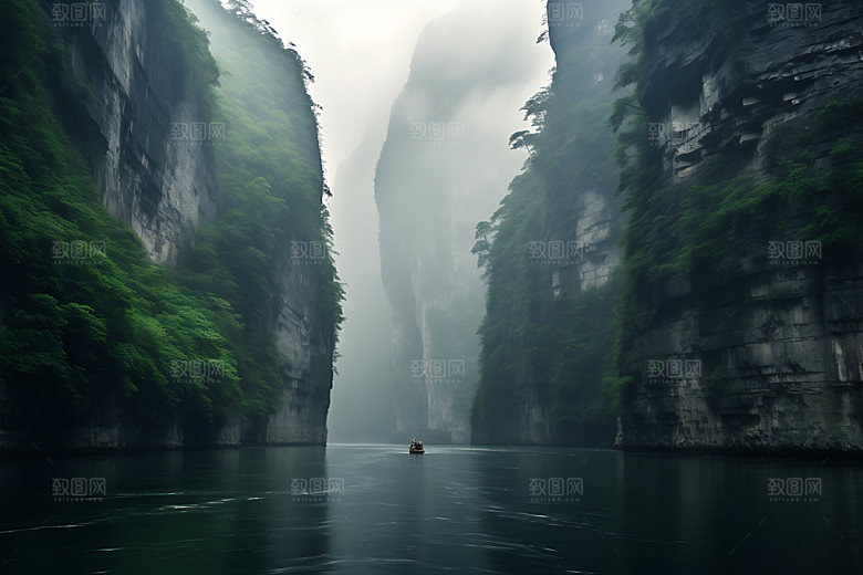 峡谷风光自然山谷摄影图