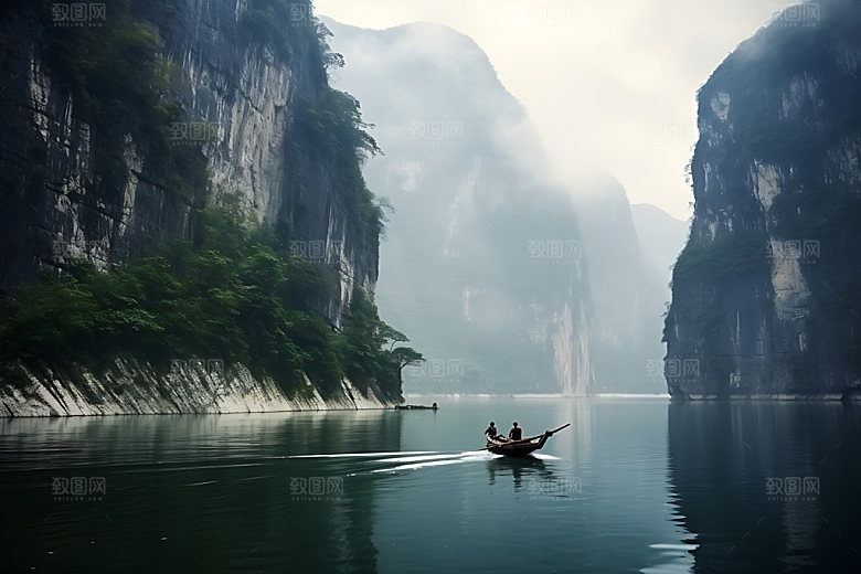 峡谷风光大气景色摄影图
