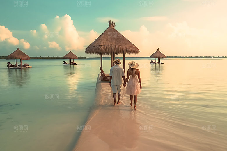 夏季海边高清旅游摄影图
