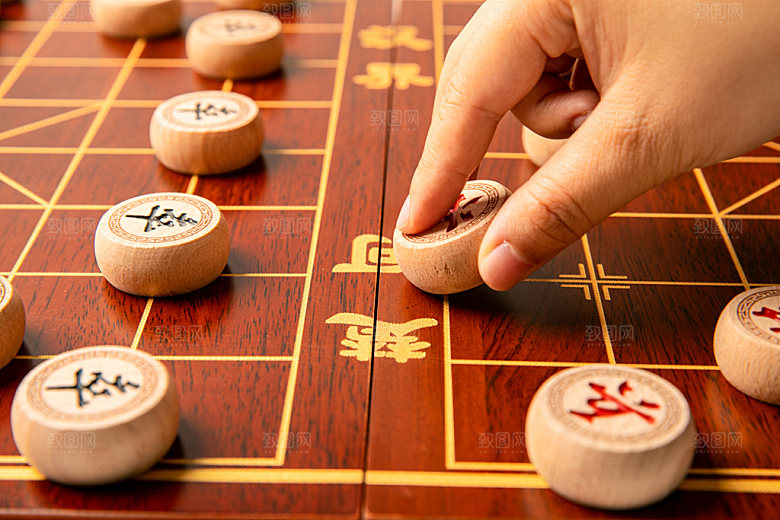 象棋棋牌高清摄影图