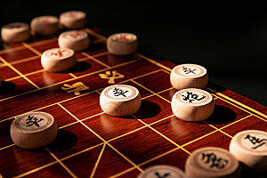 象棋休闲棋牌摄影图