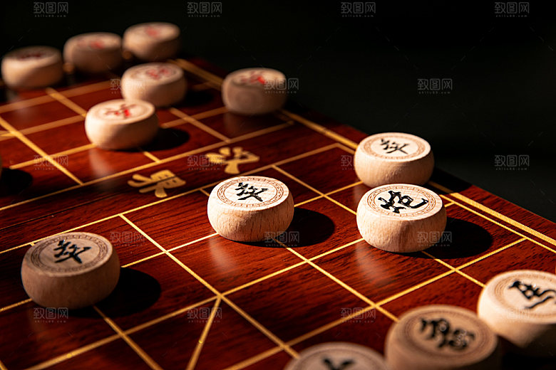象棋休闲棋牌摄影图