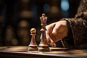 国际象棋高清商业规划摄影图