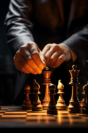 国际象棋企业精神企业文化摄影图