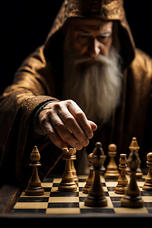 国际象棋决策企业文化摄影图