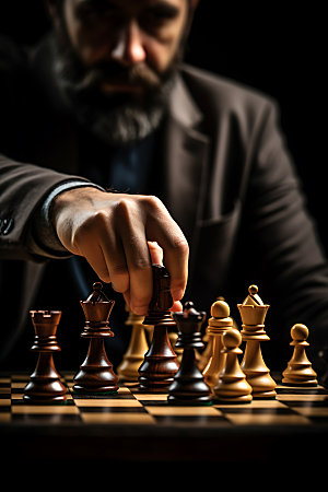 国际象棋商务高清摄影图