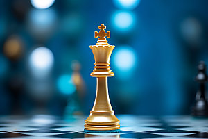 国际象棋下棋企业精神摄影图