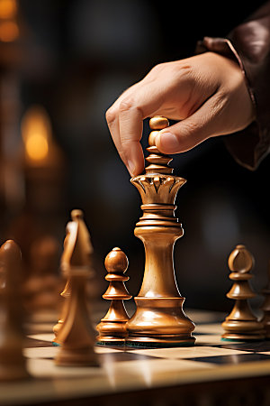 国际象棋商务企业精神摄影图