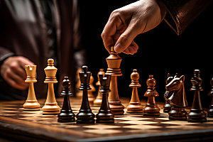 国际象棋商业规划企业文化摄影图
