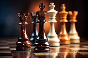 国际象棋企业文化企业精神摄影图