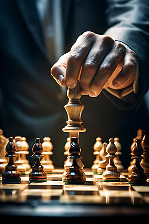 国际象棋企业文化高清摄影图