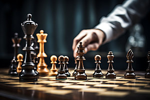 国际象棋对弈企业文化摄影图