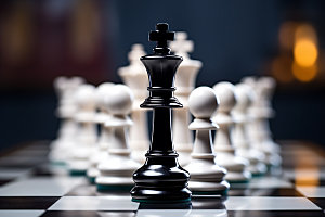 国际象棋企业精神企业文化摄影图