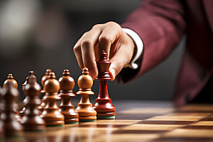 国际象棋对弈企业文化摄影图