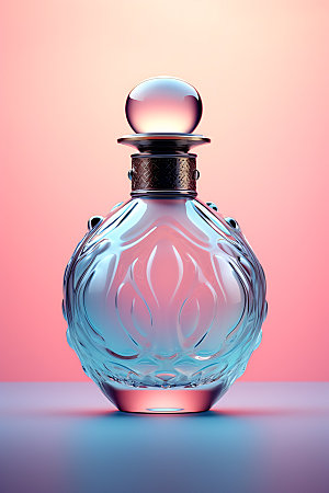 香水瓶香水包装质感摄影图