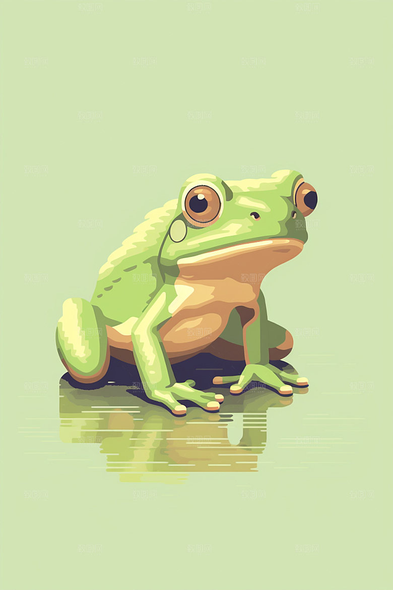 像素风狐狸手绘插画矢量素材