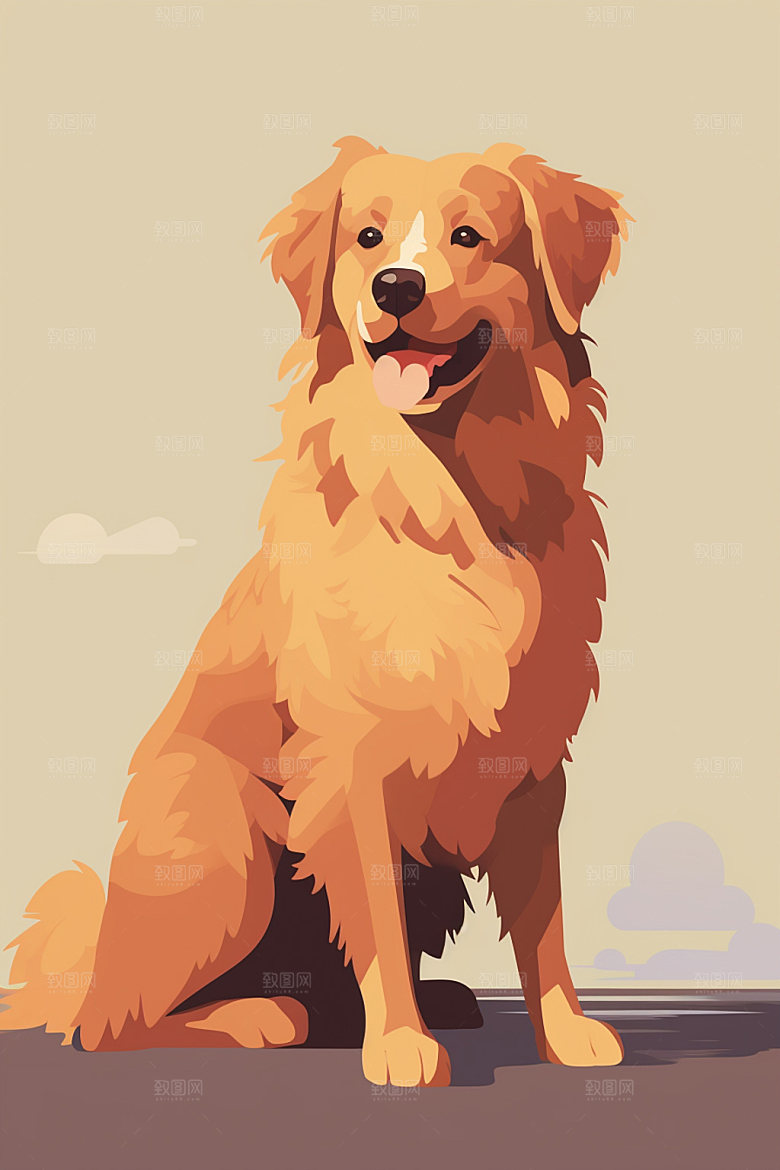 像素风手绘插画彩色矢量素材