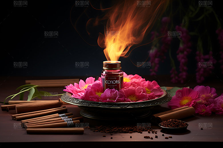 香薰商业精油摄影图