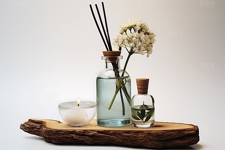 香薰产品室内摄影图