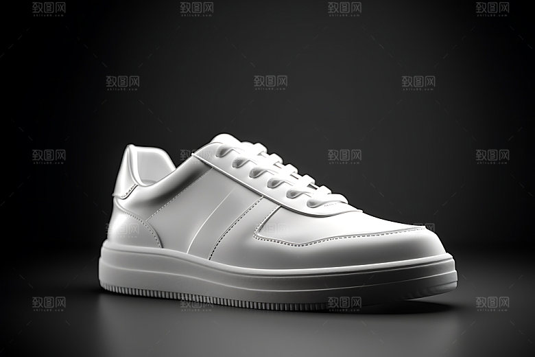小白鞋鞋类白色休闲鞋展示图