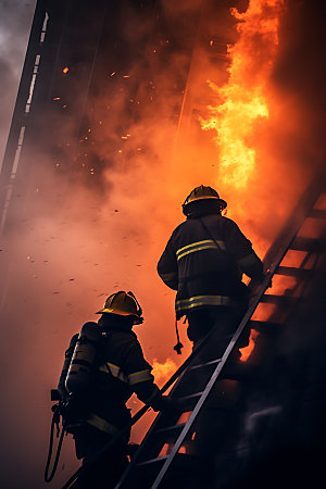 消防员救火灭火高清摄影图