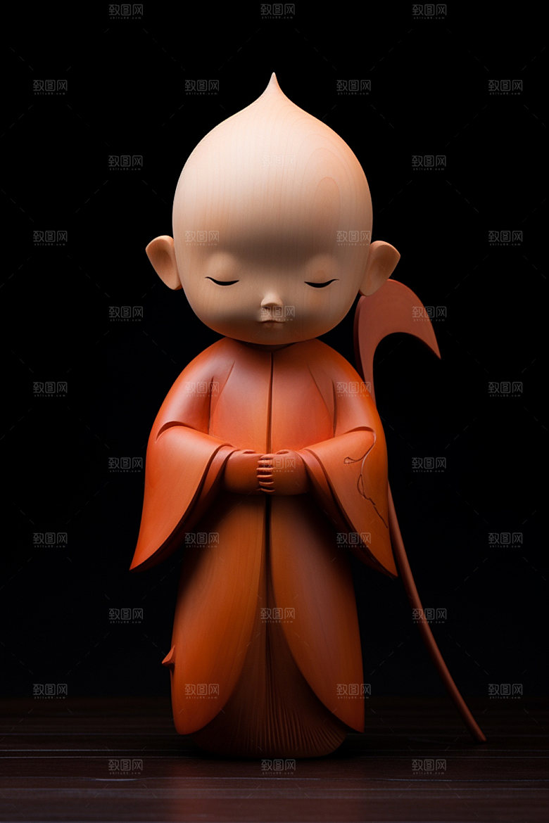 小和尚3D人物模型