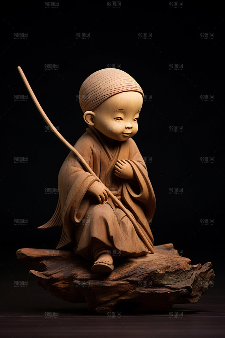 小和尚人物小师傅模型