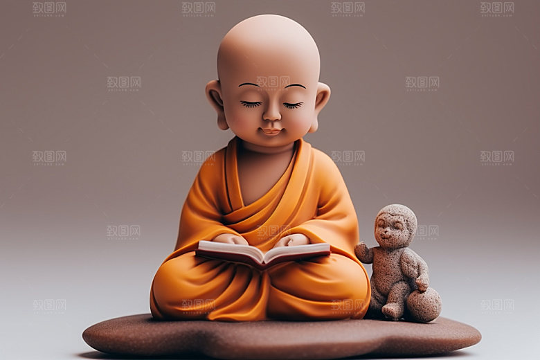 小和尚童趣3D模型