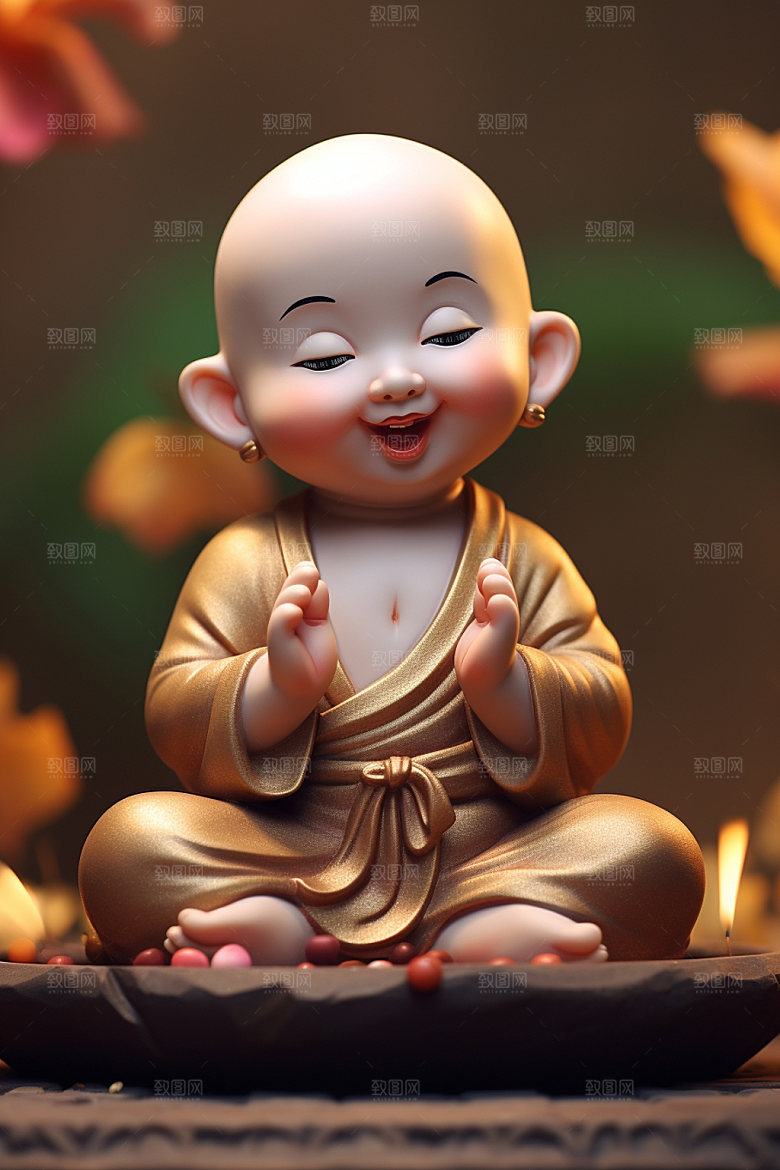 小和尚可爱3D模型